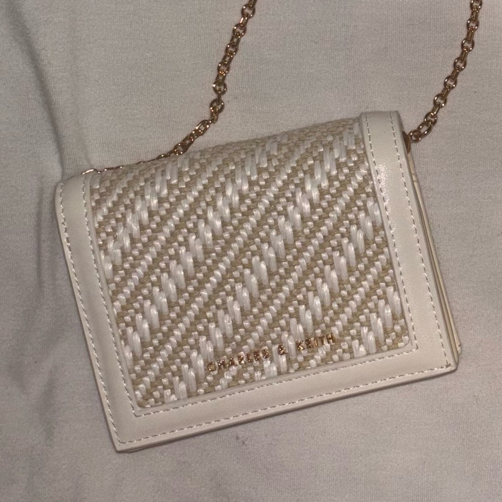 Charles & Keith Tan and Brown Mini Bag - Picture 2 of 2